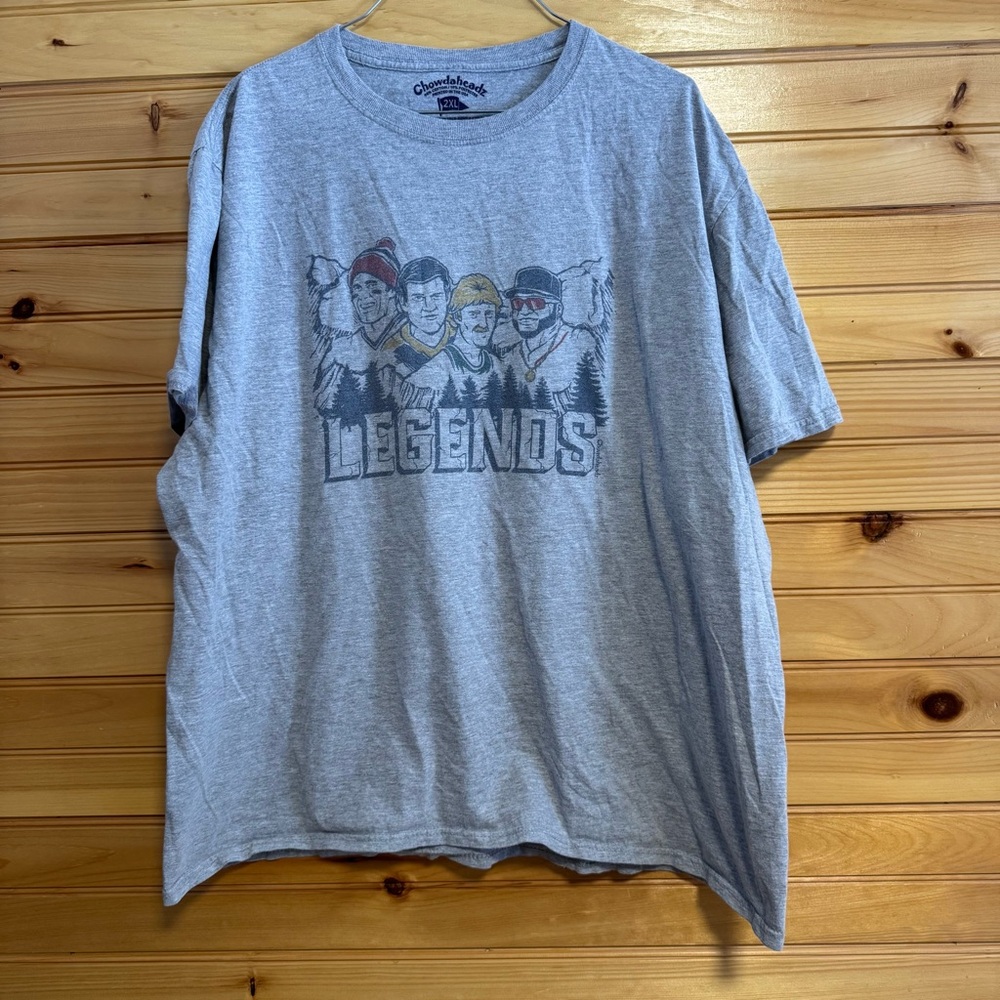 Chowdaheadz Boston Legends Grey Tee XXL